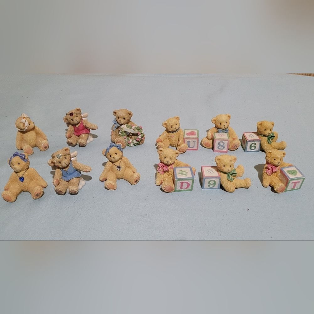 Enesco Priscilla Hillman Cherished Teddy Bear Lot of 12 Pieces